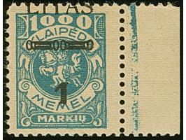 1923, 1 L. a. 1000 M., Aufdruck in Type IV u. stark verschoben, postfrisch, KB Huylmans (Mi. 550,- +)