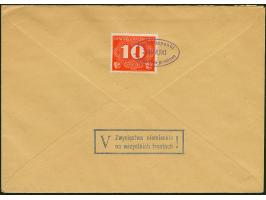 1940, 10 Pfg. mit Ovalstempel “ZAHAJKI” rs. auf Brf. von Krakau (Mi. 300,-)