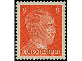 Britische Fälschungen für Deutschland: 1944, Hitler 3-8 Pfg. gezähnt, postfrisch