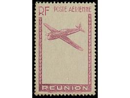 1938, air mail, 2 proofs ot frame and airplane in red and violet, ungummed