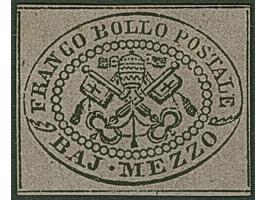 1852, Four stamps ½ b. showing shades of grey, reddish violet and rose, all well-margined, unused, one stamp no gum, fresh co