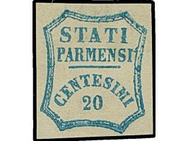 1859, Prov. Government three stamps 5 c. yellowish-green, 10 c. brown and 20 c. blue, all unused no gum, additional two newsp