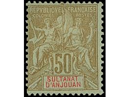 1892/1907, Two complete sets allegory up to 1 fr. olive, all unused and fine.
