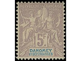 1899/1905, Two complete sete allegory up to 5 fr. violet, all unused and fine.
