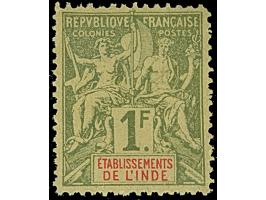 1892/1900, Two complete sets allegory up to 1 fr. violet, all unused and fine.
