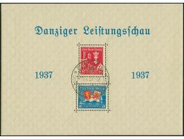 1937, Leistungsschau-Block mit Plattenfehler ‘Randkerbe’, sauber mit Sstpl.