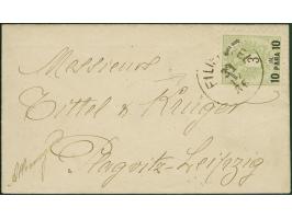 1886 (31 December), 10pa on 3sld. Coat of Arms, tied to cover to Leipzig by Filipopoli c.d.s., reverse with Constantinople tr