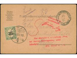 1914, K.u.K. MILIT.POST. XXXIV VARCAR VAKUF 17/12/14 auf Feldpost-Vordruckkarte an einen serbischen Gefangenen in der Militär