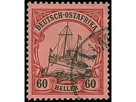 1905/19, Kaiseryacht 2½ - 60 H ohne Wasserzeichen komplett mit 15 H. in beiden Farben, je mit klaren Stempeln.