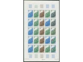 1967, Olympic City Grenoble, Niger complete set of four values in 4 imperforated colour proofs, each in sheets of 25 with mar