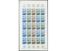 1967, Olympic City Grenoble, Niger complete set of four values in 4 imperforated colour proofs, each in sheets of 25 with mar