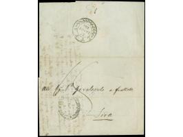 1846, Austrian Lloyd Postal Agency entire letter from Constantinople to Syra, struck with fine "AGENZIA DEL LLOYD AUSTRIACO /