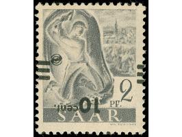 Urdruck 10 C. auf 2 Pfg., kopfstehender Aufdruck, postfrisch, einwandfrei. Mehrfach signiert, Fotoattest Geigle BPP (2020)(Mi