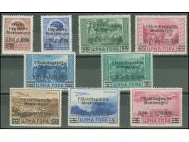 1944, Flüchtlingshilfe 0,15+0,85 RM.- 0,50+1,50 RM., farbfrisch und gut gezähnt, postfrisch, ein Wert mit kleinem Fleck links