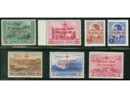 1944, Rotes Kreuz 0,15+0,85 RM.- 0,50+2 RM., farbfrisch, postfrisch, 0.50 + 2 RM. unten mit verkürztem Zahn und kleinem Fleck