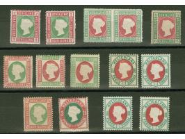 1867/75, ungebrauchte kleine Partie