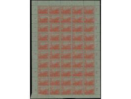 1946, Bodenreform 12 Pfg., im kpl. Bogen, dabei Feld 46 mit markanter Verzähnung durch Bogenumschlag, postfrisch, gute Erhalt