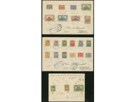 1916, Crescent and Five pointed Star overprints on 11 covers, all registered and censored to Germany, Swiss and Austria, many