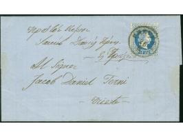 1871, Entire folded letter, dateline "Arta 13.Aug.1871", franked with 10 sld. 1867, tied with "PREVESA 26/8" cds., sent to "T