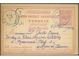 1898, "MECHOVA Mars.6.98" (Metsovo) canceling a 20 pa. postal stationery card 1892, sent to "München 15.Mars.98" with arrival