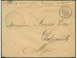 1899, Sitia Free of charge military envelope (embossed "Union des Femmes de France"), handstamped with clean "SITIA 20.Mars.9