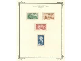 1894, overprinted set 1921 and complete to 1944 on 14 album pages, unused, mainly mint never hinged, including taxe and air m
