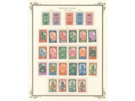 1894, overprinted set 1921 and complete to 1944 on 14 album pages, unused, mainly mint never hinged, including taxe and air m