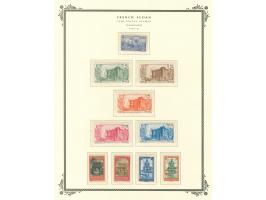1894, overprinted set 1921 and complete to 1944 on 14 album pages, unused, mainly mint never hinged, including taxe and air m