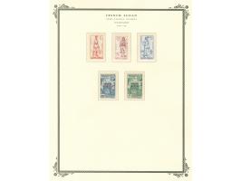 1894, overprinted set 1921 and complete to 1944 on 14 album pages, unused, mainly mint never hinged, including taxe and air m