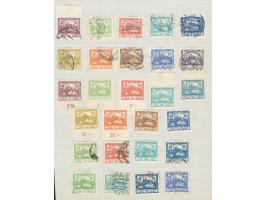 1918/20, unused and used collection on nine album leaves with 1919 overprints unused and imperf issues, mostly good condition