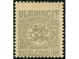 1920, Wappen 2 ½ Pfg. dunkelolivgrau, Probedruck auf grauem Papier ohne Wasserzeichen, ungebraucht ohne Gummi, tadellos, Foto