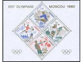 1980, Olympic games, both special souvenir sheets, mnh (Mi. 440,-)