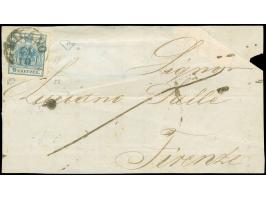 "MILANO 31/10", EKr., sauber auf Österreich Maschinenpapier 9 Kreuzer, sehr breitrandig, auf Briefvorderseite (rechts oben hi