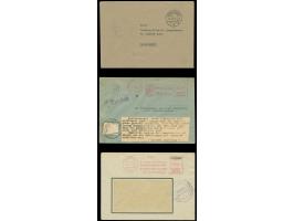 1945, drei Zensurbriefe: Gebühr bezahlt Brief von Magdeburg mit Zensurstempel “MILITARY GOVERNMENT CENSORED GEPRÜFT P.T.T. 3”