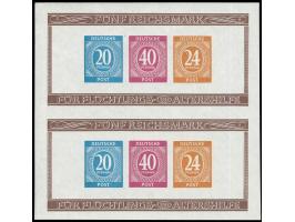 Altershilfeblock geschnitten, senkrechtes Paar, postfrisch (Mi. 900,-)
