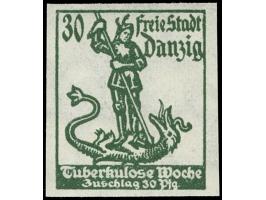 Tuberkulose 30 Pfg., Probedruck in dunkelgrün, ungezähnt, postfrisch, tadellos, unsigniert