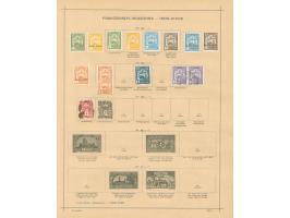 1889/1931, collection on old album leaves, starting 1889 "INDO-CHINE 89/5/R D" black surcharge on 35 c. unused signed Schl., 