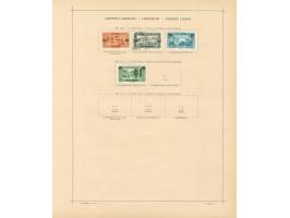 1924/40, Syria &amp; Lebanon collection on old album leaves, starting french surcharge issues, air mails and postage due, few