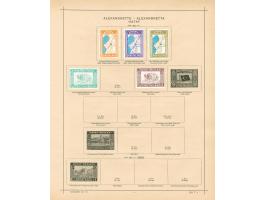 1919/40, Alexandretta collection on old album leaves, complete sets including postage due and mournig set, enclosed some Hata