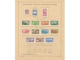 1919/40, Alexandretta collection on old album leaves, complete sets including postage due and mournig set, enclosed some Hata