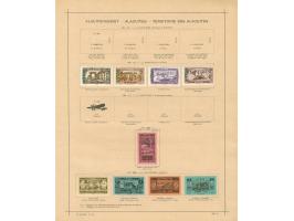 1919/40, Alexandretta collection on old album leaves, complete sets including postage due and mournig set, enclosed some Hata