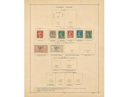 1919/40, Alexandretta collection on old album leaves, complete sets including postage due and mournig set, enclosed some Hata