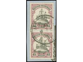 1905, 45 H. mit britischem Stempel von Mombasa auf Briefstück. Signiert Siebentritt BPP