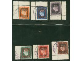 DEUTSCHE FÄLSCHUNGEN FÜR GROẞBRITANNIEN: 1944, Liquidation of Empire “BAHAMA-Is” ½ p.- 3 p. mit Zwischenstegansatz, sauber mi