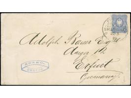 1890/1901, Krone/Adler 20 Pfg. dunkelultramarin als portogerechte Einzelfrankatur auf Fernbrief mit Absenderstempel “ANZ &amp