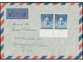 1952, Ludwig van Beethoven 30 Pfg. im waagerechten Unterrandpaar mit Stempel “BERLIN-CHARLOTTENBURG 4 19.5.53” als portogerec