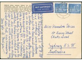 1956, Stadtbilder 40 Pfg. im waagerechten Paar mit Stempel “BERLIN-CHARLOTTENBURG 5 12.2.58” als portogerechte Mehrfachfranka