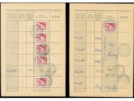 1956, Stadtbilder 20 Pfg. mit Stempel “BERLIN-FRIEDENAU 1 7.7.58” auf Einlieferungsseite für ein Päckchen komplett mit linker