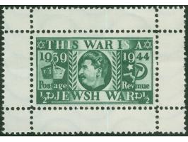 DEUTSCHE FÄLSCHUNGEN FÜR GROẞBRITANNIEN: 1944, Stalin ½ p. schwärzlichgrün, Zwischenstegansatz rundum, ungebraucht, ohne Gumm