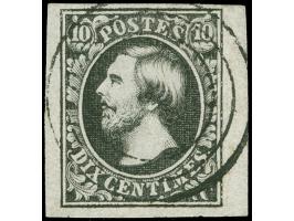 Clervaux, target cancel on 1852, 10 c. black, clear to very large margins. Certificate Böttger BPP (2018)